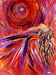 P178 - Laid Down Lover (enhanced giclee print on canvas 18x24)